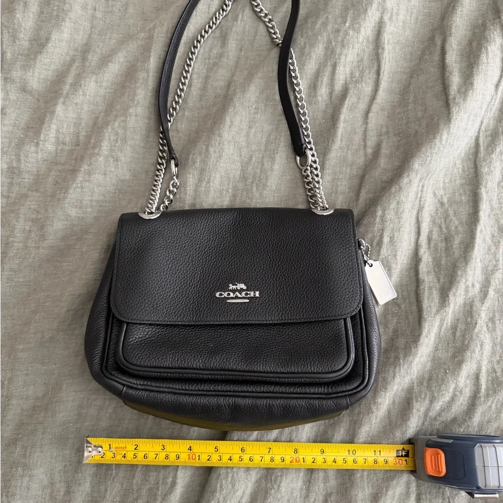 Coach Klare Black Pebbled Leather Crossbody Bag - Picture 6 of 8